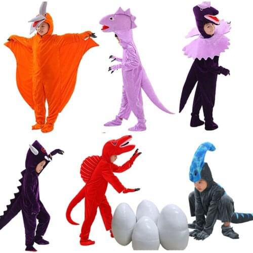 Kids Dinosaur Cartoon Characters Fancy Costume T-Rex ,Triceratops dinosaur,Pterosaura Cosplay