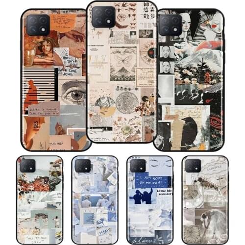 Retro Art Aesthetics Silicone For OPPO AX7 A1K A94 A93 A92S A73 A72 A53S A52 A32 A31 A12E A11X A9 A5 2020 Soft Phone Case
