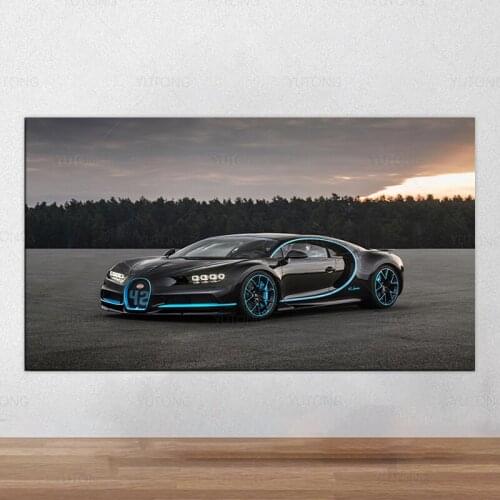 Cool Roadster Car Scenery Poster Canvas Paintings Car Pictures Wall Art for Living Room Home Decor Frame