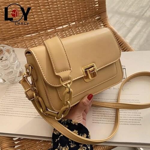 LHXCY High Quality Pu Leather Luxury Designer Handbag High Capacity Zipper Buckle Crossbody Bags New Travel Purses And Handbags