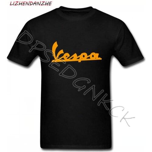 Vespa T Shirt Men Funny Vespa T-shirt 100% Cotton Summer Short Sleeve Round Neck Tees Male Novelty Top 077