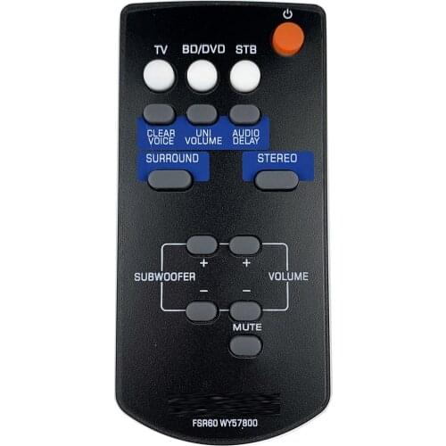 New FSR60 WY57800 Remote For Yamaha Sound Bar WY57800 YAS101 YAS101BL WY578001