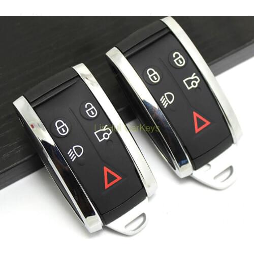 PINECONE for JAGUAR XF XK XKR X-Type S-Type Remote Key 5 Buttons Uncut Brass Blade Modified Remote Blank Key Shell 1 PC