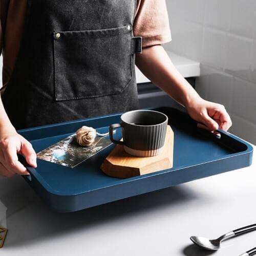 Nordic Creative Tea Tray Wooden Decorative Handmade Coffee Ceremony Accessories Tea Tray Plateau Bois Kitchen Teaware DB60TP