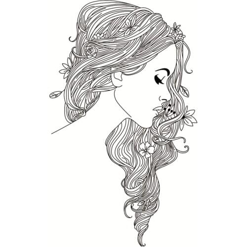 Girl Avatar Transparent Silicone Clear Rubber Stamp Sheet Cling Scrapbooking DIY Cute Pattern Photo Album PaperCard Decor Stamp