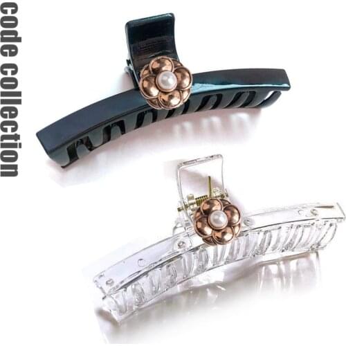 2021 Transparent Pearl Flower Hairpin Paw Hairpin Geometric Rose Camellia Korean Ladies Girl Headdress Fashion Accessories