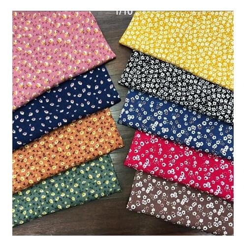 Rayon fabric dark floral printed fabric dress fabricLFCK080042