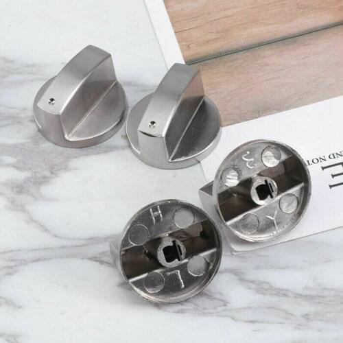 4/6/8pcs Metal Universal Gas Stove Knobs Gas Stove Burner Oven Kitchen Parts Handles Cooker Oven Hob Switch Control