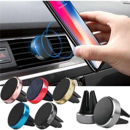 Universal Magnetic Car Holder 360 Rotaation Air Vent Mount Mobile Holder For iPhone Samsung GPS Bracket Stand Support 500pcs