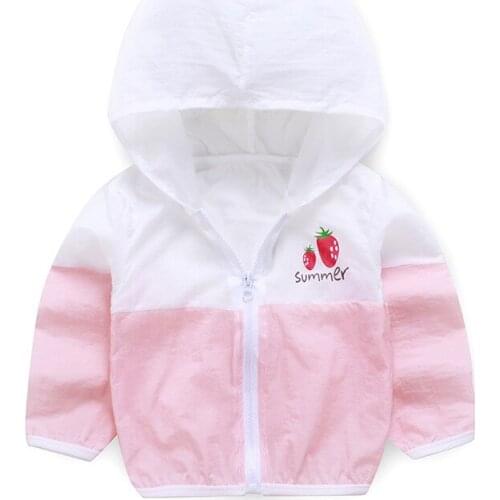 Baby Boys and childrens Prevent bask in clothes Coats In the summer casual jacket Rooster print Sun-protective clothing