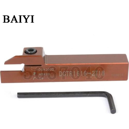 DGTR1616-2T18 cutter grooving turning holder lathe External Turning Tool Holder for Iscar DGN2002 cutting insert 2MM blade