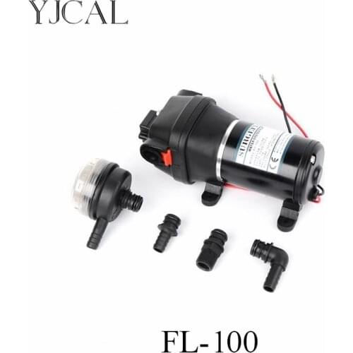 Water Pump DC 12V 24V FL-100 High Pressure Wash Car Home Clean Diaphragm Pump Water 12V Booster Self-priming vacuum Motor Pump