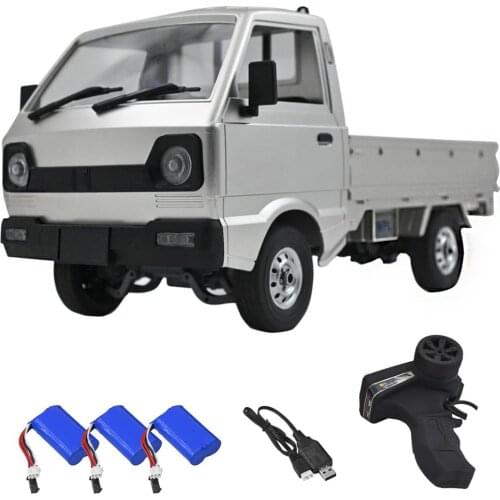 WPL D12 1/10 2WD RC Car Simulation Drift Truck Brushed 260 motor Climbing Car LED Light On-road RC Car Toys For Boys Kids Gifts