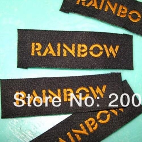 Customized woven clothing tags washable garment woven labels clothing label custom logo tags accepted 2000pcs/lot