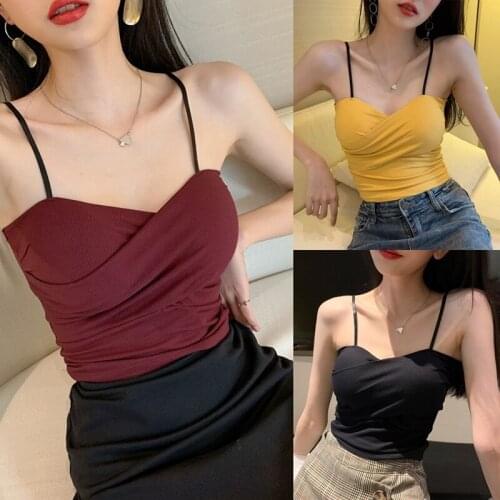 Womens Sexy Camisole Adjustable Strap Base Vest One Size