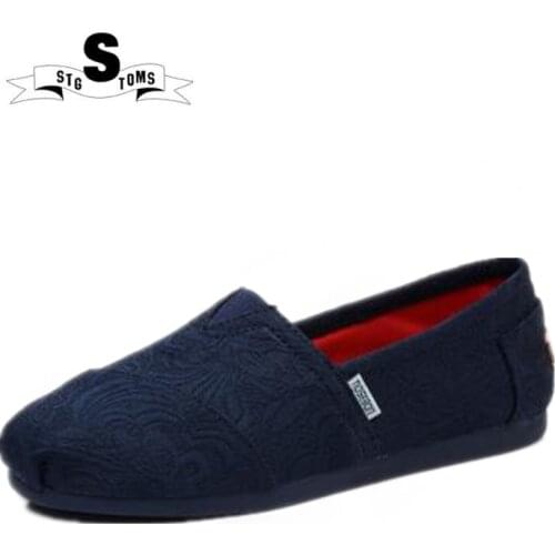 New Canvas Shoes Women Espadrilles Sneakers Casual Shoes Female Fashion Flat Walking Shoes zapatillas mujer Blue Size 35-40 0182