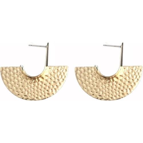 EK2194 European Brand Exaggerated Big Dangle Earrings Uneven Smooth Irregular Metal Geometric Drop Earring for Women Jewelry