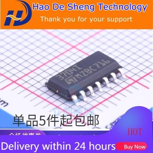 10PCS/LOT TS3704IDT Logo 3704I ST TSSOP14 LINEAR Comparator IC New Original In Stock