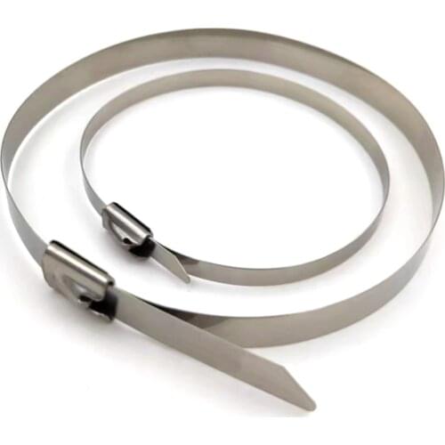 100PCS 12*350 mm stainless steel Self-Locking CABLE TIES LOCK TIE WRAP Corrosion Resistance