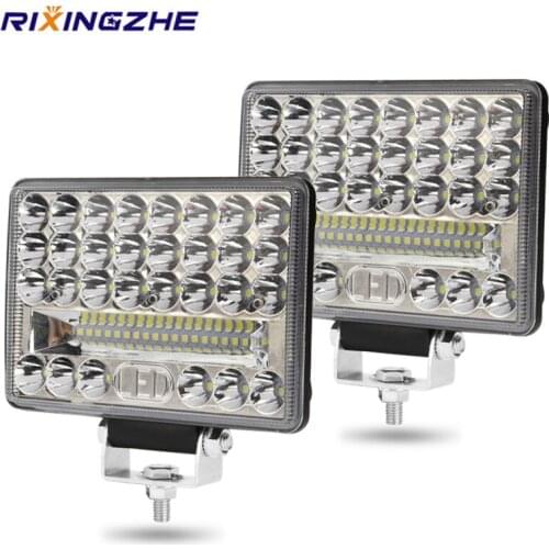 2PCS Work Light Bar Fog lights 144W led bar LED LED 3030 LED 48SMD For Tlight bar for truck 4x4 Car Led Headlights Spot work bar