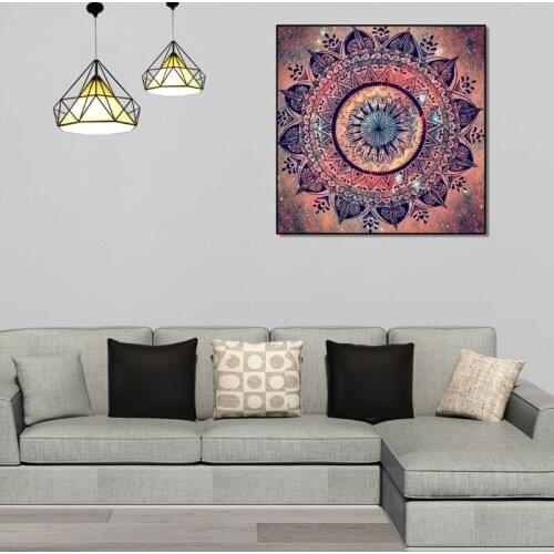 4 Pack DIY 5D Mandala Diamond Painting Kits Full Drill Rhinestone Embroidery G32D