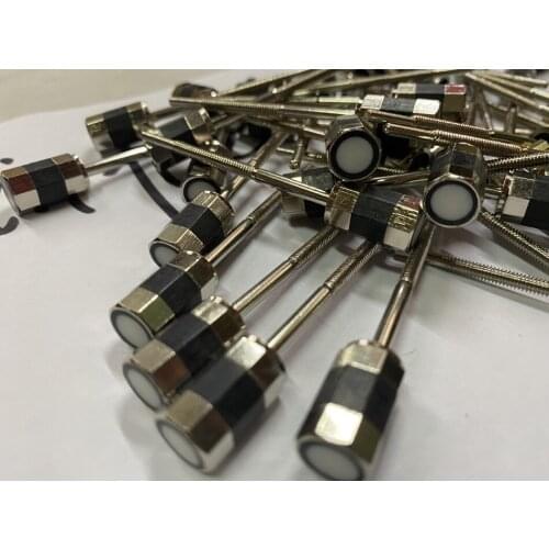 Free shipping 50pcs Cello Bow Screw and Eye, Nickel/Silver Mount 4/4 violin parts 65mm Long