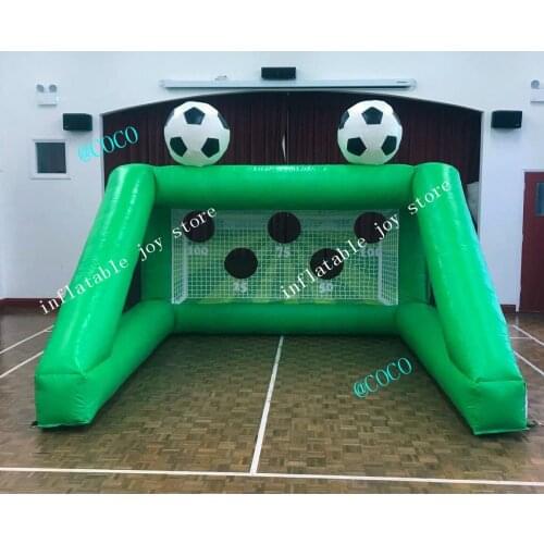 Free air ship to door, Portable inflatable football shoot darts game,inflatable soccer goal challenge,inflatable football target
