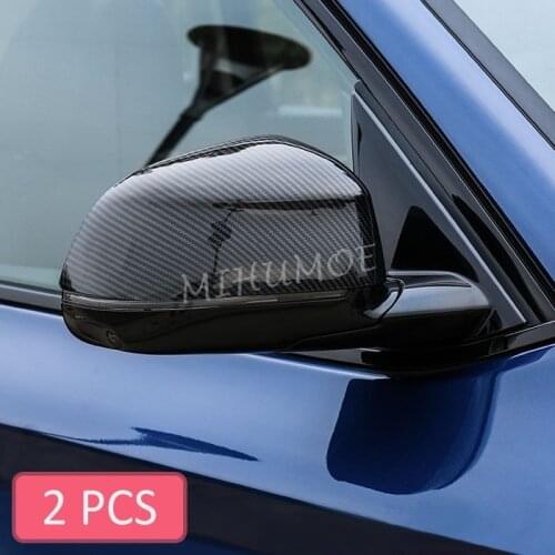 Carbon Fiber Side Rearview Mirror Cover Cap For BMW X3 X4 X5 X6 X7 G01 G02 G05 G06 G07 2018 2019 2020