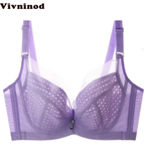 Sexy Push Up Bra Women Adjustable Strap Underwire Ultra Thin B C Bra Plus Size Sexy Push Up Minimizer Lace Busty Bras For Women