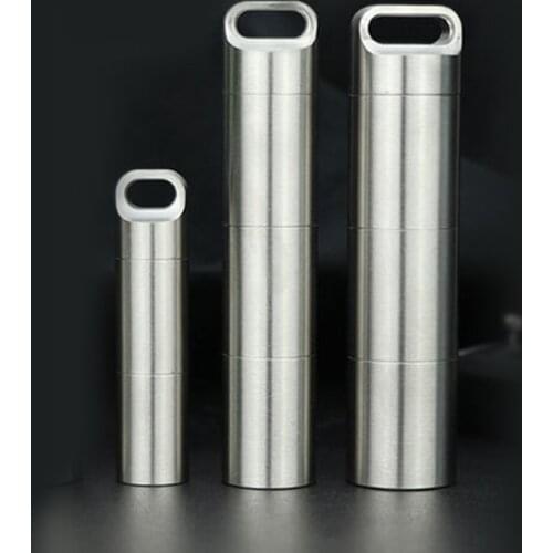 Double Layer Stainless Steel Bottle Three Layers Waterproof Medicine Small Big Bottles Outdoor Tool