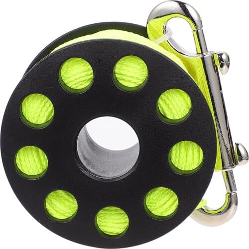 Scuba Diving Spool Cave Diving Finger Spool Snorkeling Spool Reel with Snap Clip