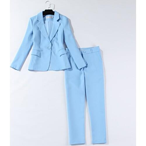 Pant suits for women spring autumn women suit jacket and pants 2 pieces women suit women pant suits formal womens suits set