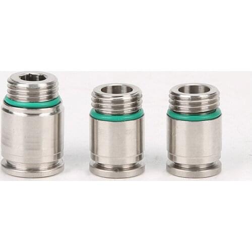 M5 1/8" 1/4" 3/8" 1/2" BSPP Male x 4-12mm Push In Quick Connector Air Pneumatic 304 Stainless Hex Socket Allen
