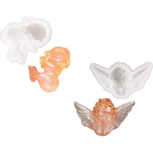 Epoxy Resin Mold DIY Gypsum Aromatherapy Tag Silicone Mold For DIY Resin Jewelry Making Tool Tray Home Decoration Casting Mould