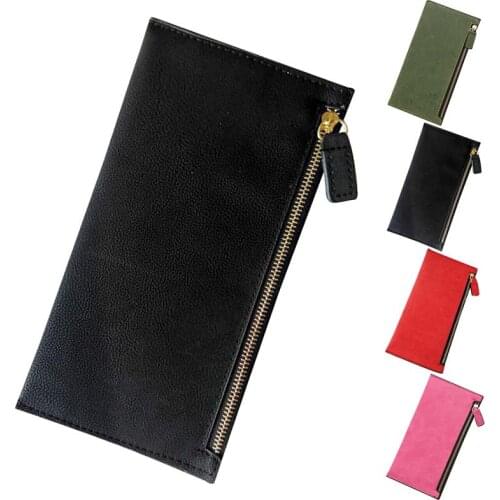 Fashion Women PU Leather Long Purse Clutch Zipper Business Wallet Clutch Purse Phone Holder Wallet for Women Girls