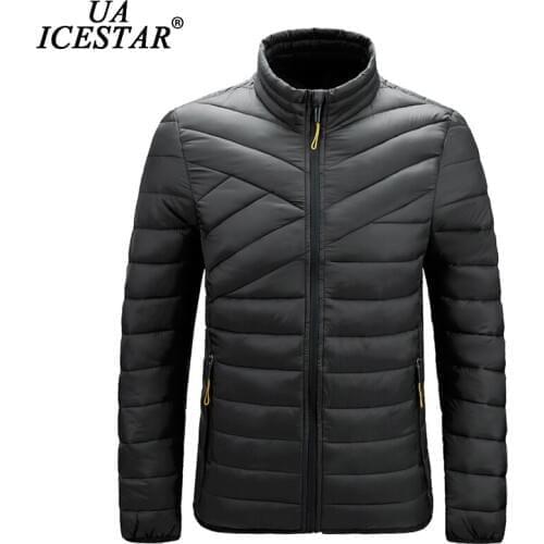 UAICESTAR Brand 2021 New Winter Warm Parkas Mens Jacket Coat Solid Color Windproof Jackets Men Spring Fashion Casual Men Parka