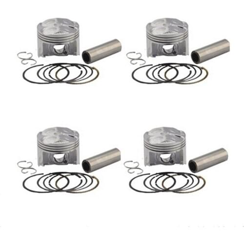 4 Pcs Motorcycle Engine STD +25 +50 Bore Size 48mm 48.25mm 48.5mm Piston Ring Kit For Yamaha FZR250RR FZR 250RR 3LN ZEAL 250