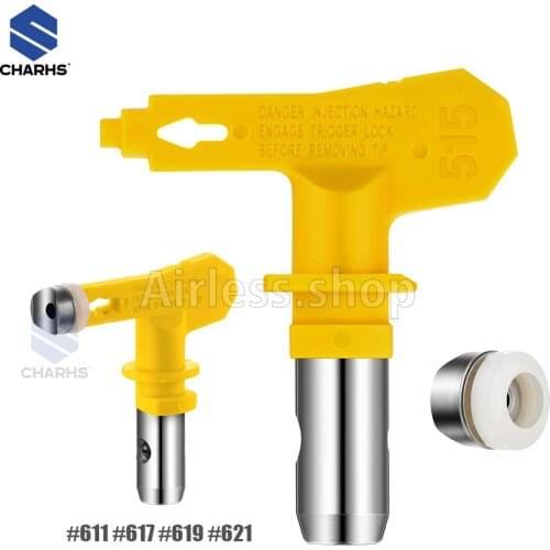 6 series Airless sprayer Tips 611/617/619/621 yellow nozzle Airless Paint Spray Gun / Airless Sprayer Spraying Machine Parts