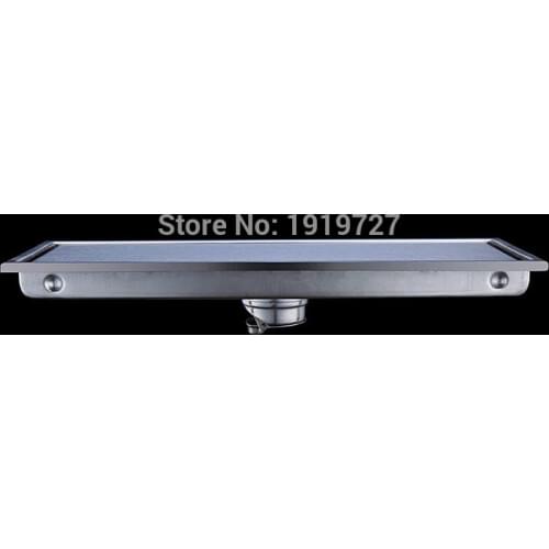 New Arrival Wholesale 304# Stainless Steel Tile in Hand Made Smart Tile Insert Shower Floor Channel Waste Grate Drain 300mm