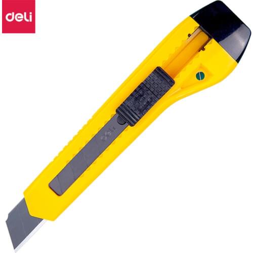 Deli high quality 2061s black blade art knife large wallpaper blade stainless steel wallpaper knife school office stationery