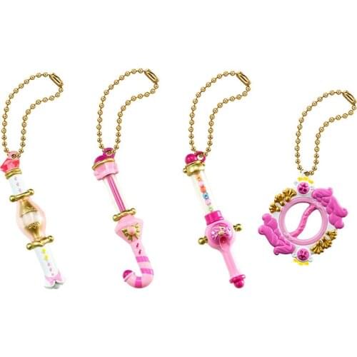 Bandai Genuine Gashapon Toys Magical DoReMi Hong Kong Version 4 Kinds Transfiguration Magic Wand Action Figure Phone Charms