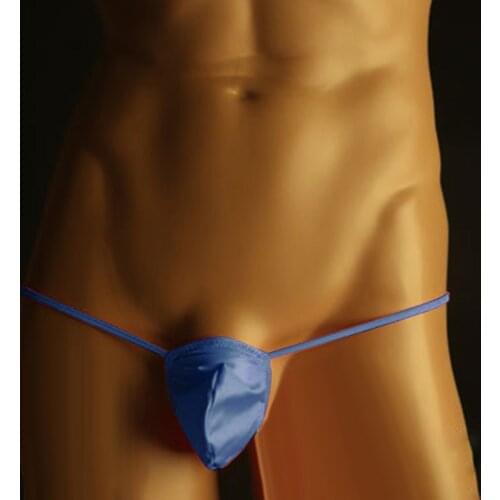 Sexy Men\\\S G-String Thong Sissy Pouch Micro T-Back Underwear Briefs See Through Polyamide Nylon Panties