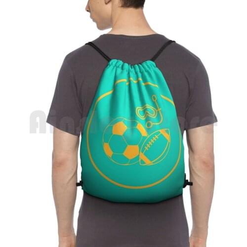 Sports Icon Backpack Drawstring Bag Riding Climbing Gym Bag Sports Icon Sport Sports Extreme Sports Extreme Athlete