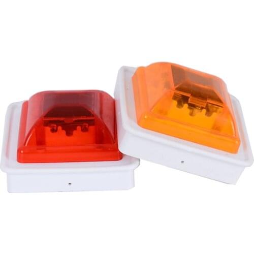 LED Yellow Red Road Safety Lamp Car Emergency Light Flashing Strobe Traffic Warning Night Light Solar Waterproof Lamp Wireless