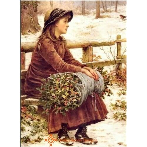 Embroidery Counted Cross Stitch Kits Needlework - Crafts 14 ct DMC color DIY Arts Handmade Decor - Take a break