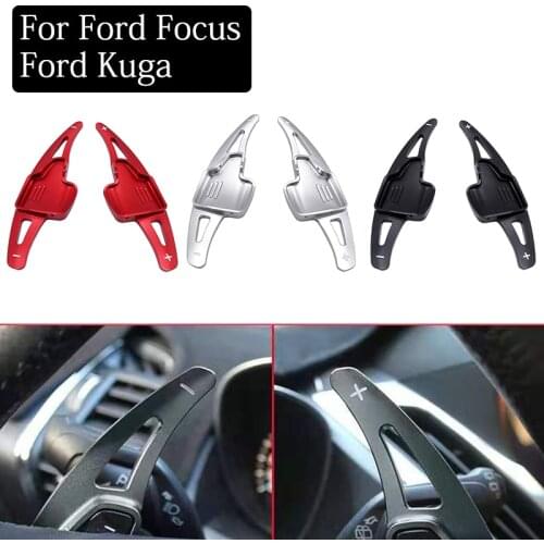 1 Pair For Ford Focus 2015-2018 Ford Kuga 2016-2019 Aluminium Steering Wheel Shift Paddle Shifter Extension Car Interior