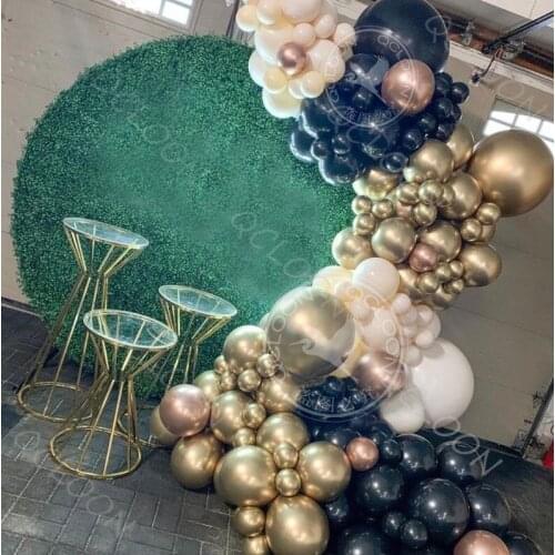 97pcs Apricot Balck Metal Rose Gold Balloon Garland Arch Theme Party Kids Birthday Party Baby Shower Wedding Decors Procurement