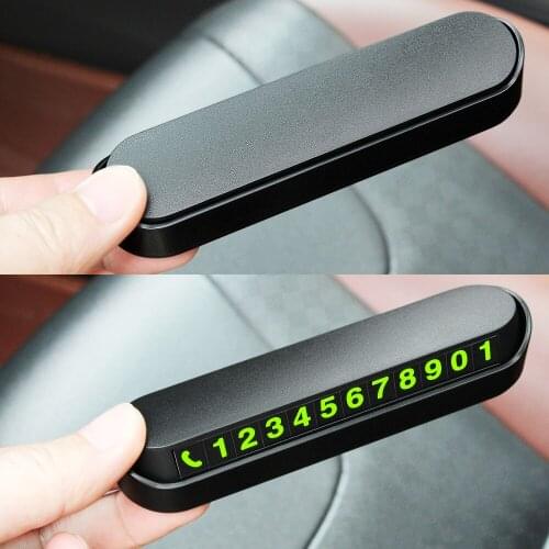 Car Temporary Parking Card Phone Number Card Plate Switch Telephone Number Car Parking Card Stop For Auto Accessories Stickers
