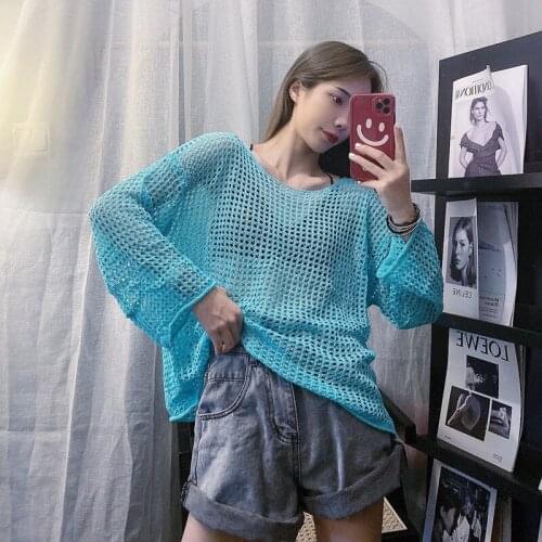 Cheap wholesale 2021 spring summer autumn new fashion casual warm nice women Sweater woman female OL knitted sweater BAy117