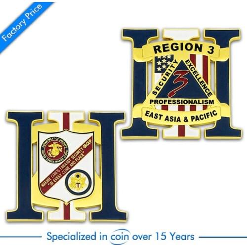 Cheap Custom Souvenir Challenge Coin hot sales usa cut out shape military coins